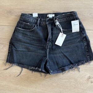 Good American Black Denim Shorts